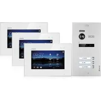 Balter EVO Video Türsprechanlage für 3 Familienhaus, 3x Monitore