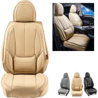 Vevor Sitzbezüge, Universal-Autositzbezüge für Vordersitze, 6-teiliger Kunstleder-Sitzbezug, vollständig geschlossenes Design, abnehmbare Kopfstütze und Airbag-kompatibel, Autos, Lkws, SUVs