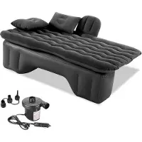 OEM Luftbett aufblasbar schwarz Luftmatratze für Auto-Reisen Camping - wasserdicht lüftungsfrei Luftbett Wandern Schwimmbad Strand