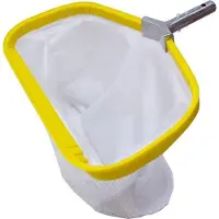 OEM Metall-Schwimmbad-Schöpfer mit feinem Netz und tiefem Einsatz