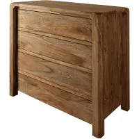 MASSIVMOEBEL24.DE MASSIVMOEBEL24 Kommode Sheesham 96x50x90 braun geölt BUENO #1004