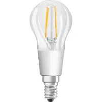 Ledvance SMART+ WiFi Filament Mini Bulb Dimmable, Intelligentes Leuchtmittel, WLAN, Transparent, Integrierte LED, E14, Warmweiß