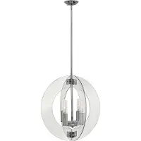 Elstead Lighting Elstead Solstice Kronleuchter E27 4-fach Poliertes Chrom