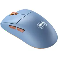 Cherry M68 Wireless, rechts, RF Wireless, 26000 DPI, Schwarz, Blau, Braun