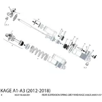 RockShox Feder des hinteren Stoßdämpfers Vivid/Kage R2C