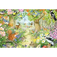 Schmidt Spiele 56370 Tiere im Wald Kinderpuzzle, 100 Teile, 100 Stück(e), Landschaft, 6 Jahr(e)