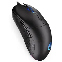 Endorfy GEM, Beidhändig, Optisch, USB Typ-C, 8000 DPI, Schwarz
