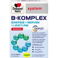 Queisser Pharma GmbH & Co. KG Doppelherz System B-Komplex Tabletten, 60 St. Tabletten