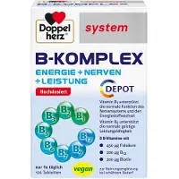 Queisser Pharma GmbH & Co. KG Doppelherz system B-Komplex Tabletten Energie + Nerven + Leistung, 120 St. Tabletten