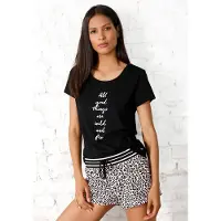 s.Oliver Shorty Set, 2 tlg. mit Leo-Print