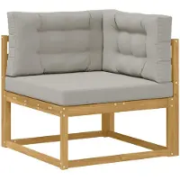 vidaXL Outdoor Ecksofa Polyester Weiß