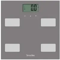 Terraillon Control Fit, Elektronische Personenwaage, 160 kg, 100 g, Grau, kg, Quadratisch