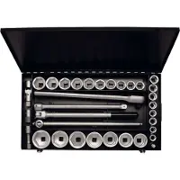 Elora Steckschlüssel-Satz 3/4", zwölfkant, 34-teilig 18-60 mm, -770-S24/1 MU