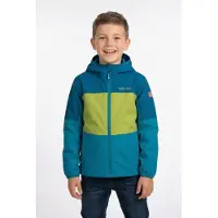 TROLLKIDS Bjordal wasserdichte Kinder Outdoor Jacke mit Kapuze blau 116