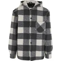 Urban Classics funktionale Herren Jacke Reißverschluss Taschen Schwarz/Weiß