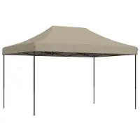 vidaXL Partyzelt Faltbar Pop-Up Taupe 440x292x315 cm