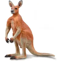 Collecta Handbemalte männliche rote Känguru-Figur