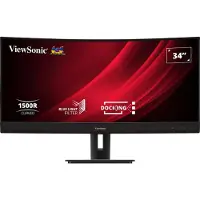 Viewsonic VG3456C, 86,4 cm (34"), 3440 x 1440 Pixel, UltraWide Quad HD, LED, 5 ms, Schwarz