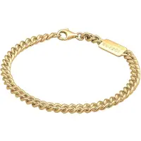 KUZZOI Armband 925 Sterling Silber in Gold | Gr.: 19 cm