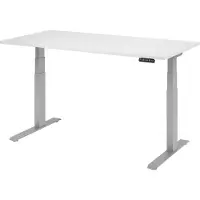 Hjh OFFICE PRO XDKB 16 S - Weiß 160 x 80 elektrisch höhenverstellbar