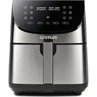 G3ferrari G3 Ferrari FRIGGISANO XXL Single 8 L Freistehend 1700 W Heißluftfritteuse Schwarz, Edelstahl