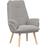 vidaXL Sessel Hellgrau 69 x 74 x 93 cm Sherpa-Stoff