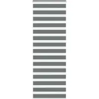 vidaXL Doppelrollo Dunkelgrau 85x230 cm Stoffbreite 80,9 cm Polyester