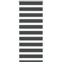 vidaXL Doppelrollo Schwarz 65x150 cm Stoffbreite 60,9 cm Polyester