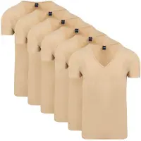 Suitable Vitaru Unsichtbares Unterhemd Tiefer V-Ausschnitt 6-Pack