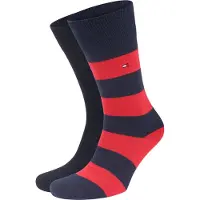 Tommy Hilfiger Socken 2 Paare Rugby Rot