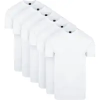 Suitable Obra T-Shirt Hoher Rundhalsausschnitt Weiß 6-Pack