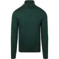 Suitable Merino Rollkragen Pullover Dunkelgrün