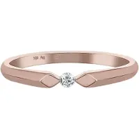 Cai Ring 925/- Sterling Silber Zirkonia Glänzend CAI Rot