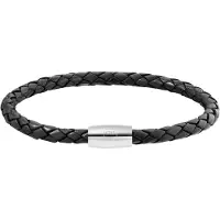Cai Armband Edelstahl ohne Stein 23cm Glänzend CAI Schwarz