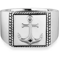 Cai Ring 925/- Sterling Silber Glänzend CAI Silbergrau