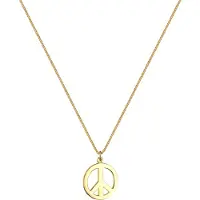 Elli Halskette Boho Peace Zeichen 925 Sterling Silber Elli Gold