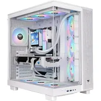 Thermaltake View 380 XL TG ARGB, Midi Tower, PC, Weiß, ATX, micro ATX, Mini-ITX, SPCC, Gehärtetes Glas, Gaming