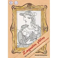 Strigo Weisse Leinwandfrau im Funny Mat STRIGO-Sessel