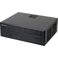 Silverstone Grandia GD05, HTPC, PC, Schwarz, DTX, micro ATX, Mini-ITX, Aluminium, Kunststoff, SECC, Heimbüro