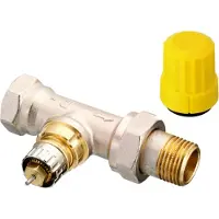 Danfoss Ventilgehäuse RA-UN 15 R 1/2, Durchgang, matt vernickelt, 1 Stk.