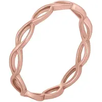 Cai Ring 925/- Sterling Silber ohne Stein Glänzend CAI Rot