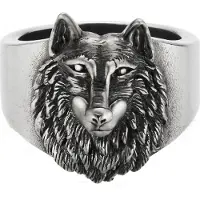 Cai Ring 925/- Sterling Silber ohne Stein Matt/Glanz Silbergrau