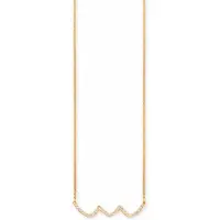 Cai Collier 925/- Sterling Silber Topas 42+3cm Glänzend 0,132ct CAI Gelb