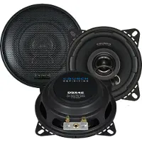 Crunch DSX42 10 cm 2 Wege Koaxial Lautsprecher Einbauset für Corrado Passat 35i