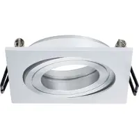Paulmann 3x Premium Einbauleuchten Quadro schwenkbar 51mm Alu gebürstet