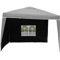 Linder Exclusiv GmbH Gartenzelt Seitenwände 3 x 2m Polyester wasserabweisend mit Fenster