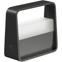 Beneito Faure Tragbare Tischleuchte, 2 W, 180° dimmbare LED, 3000 K, mattschwarz, 3,5 Stunden Akkulaufzeit, elegantes Design, Schutzart IP20 -