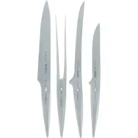 Chroma type 301 Messerset: Tranchiermesser P-05 + Bratengabel P-17 + flexibler Filetierer P-07 + Ausbeiner P-08