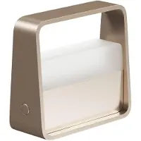 Beneito Faure Tragbare Tischleuchte mit Tasche, 2 W, 180° dimmbare LED, 3000 K, Champagnerfarben, 3,5 Std. Akkulaufzeit, elegantes Design, IP20 -