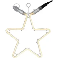 Star Trading 491-83-1, Leichte Dekorationsfigur, Weiß, IP44, Stern, 120 Glühbirne(n), LED